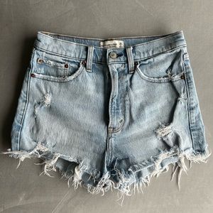 Abercrombie and Fitch high rise Jean shorts